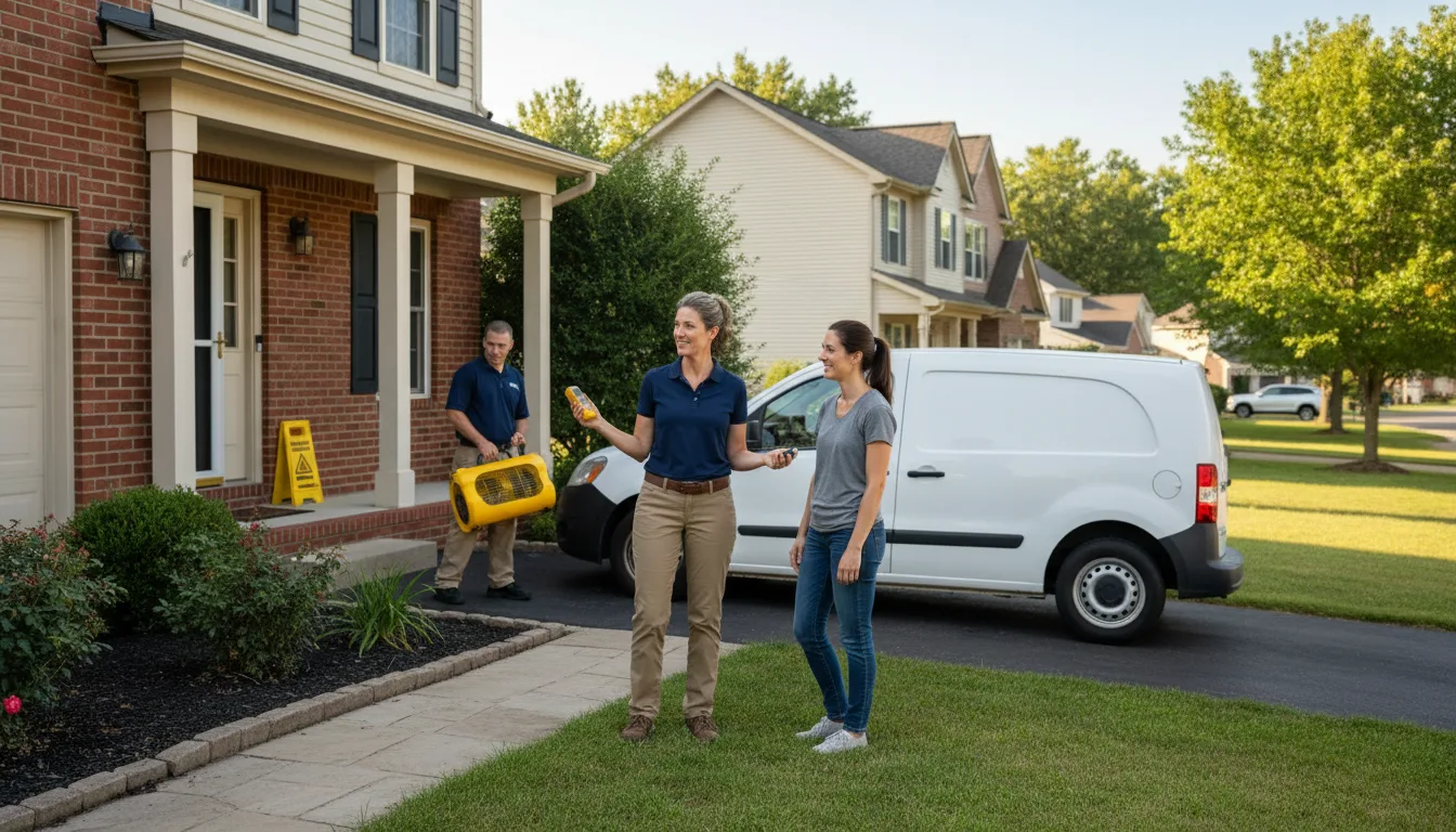 Residential water damage restoration in Hoffman, NC